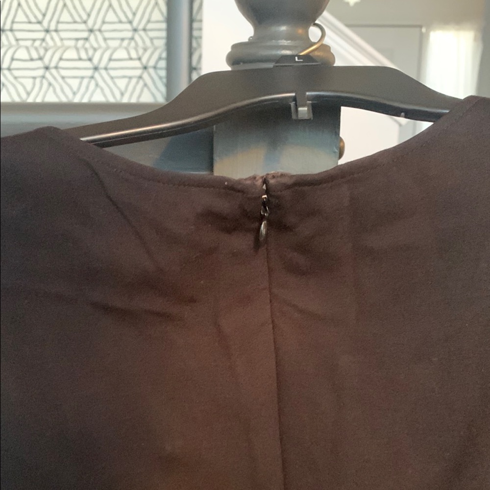 Vince Camuto Black Leather Top - Picture 5 of 8